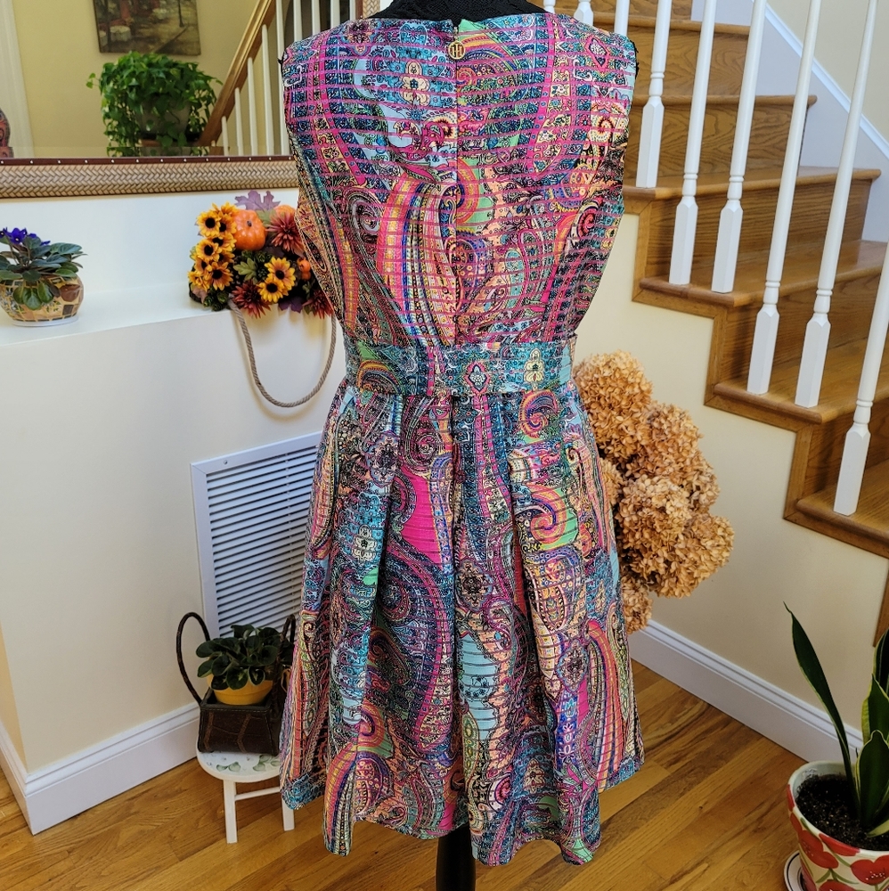 Multi-Colored & Patterned Dress - image 4
